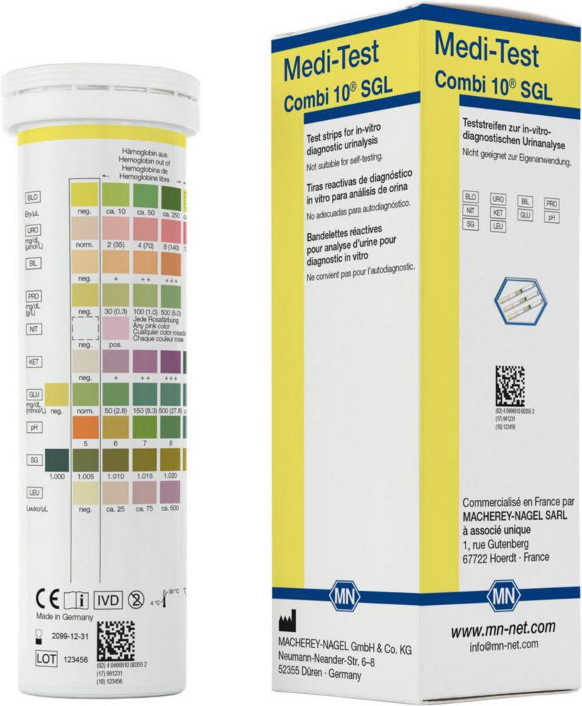 Macherey-Nagel MEDI-TEST Combi 10 SGL Pack of 100 Strips


