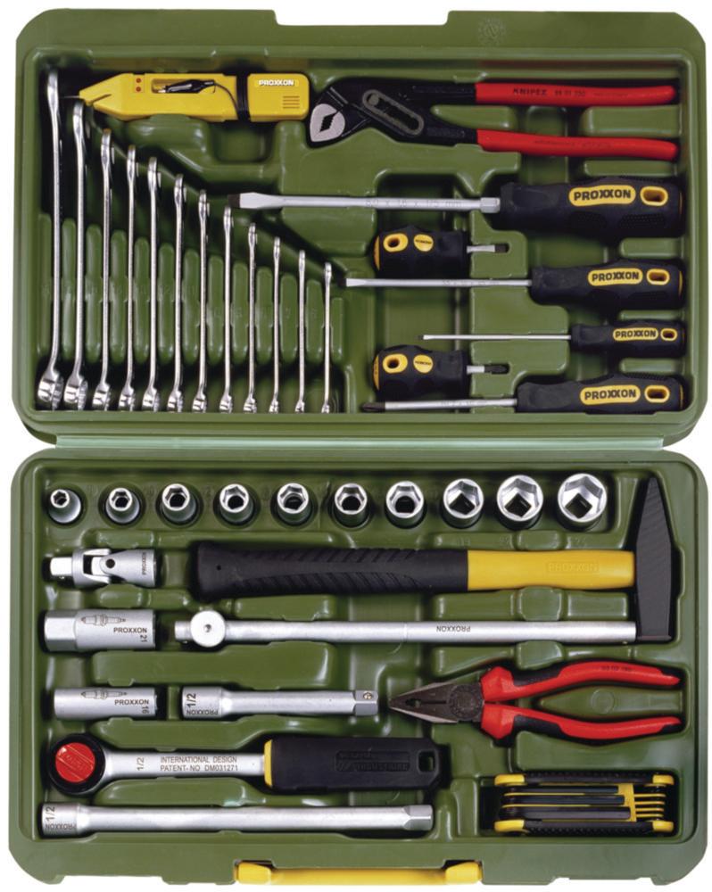 Aug. Hülden Laboratory Tool Box Proxxon 1/2" with 46 High-Quality BRANDed Tools for Universal Use