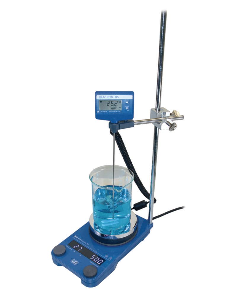 LLG Package Magnetic Stirrer RCT Standard 2.0, Safety Incl. Probe PT1000, Contact Thermometer ETS-D 5, Universal Bosshead 13mm w/ Thumb Screw, CH Plug