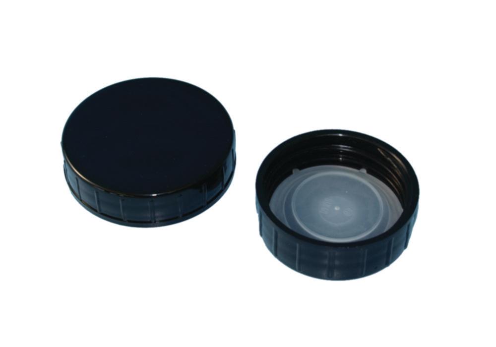 Klett-Kunststofftechnik Screw Caps PP for 1000 mL Bottles (DIN 68), Pack of 100
