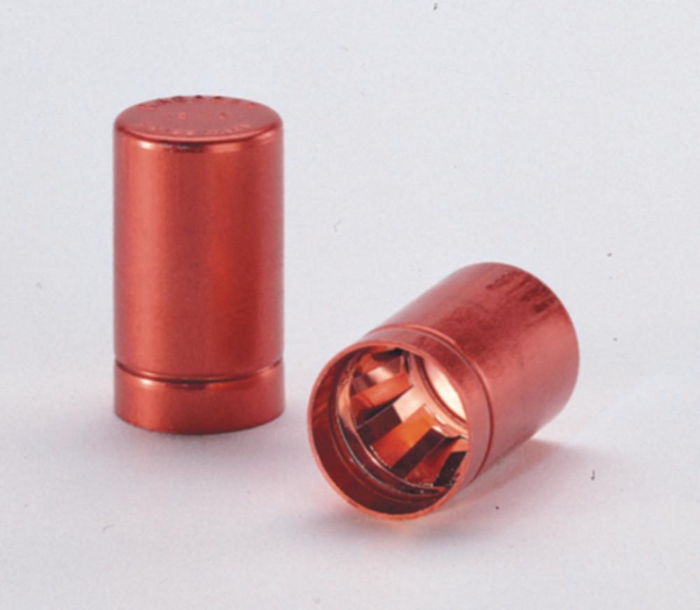 Schuett-Biotec LABOCAP Caps 14/15 mm Red Without Grip (Pack of 100)

