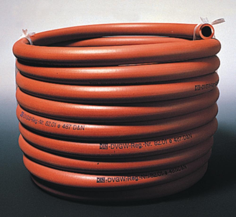 Deutsch & Neumann Gas Burner Tubing, 10 mm ID, Non-Reinforced, DIN DVGW Compliant, Supplied per Meter (Max 40 Meters in One Piece)