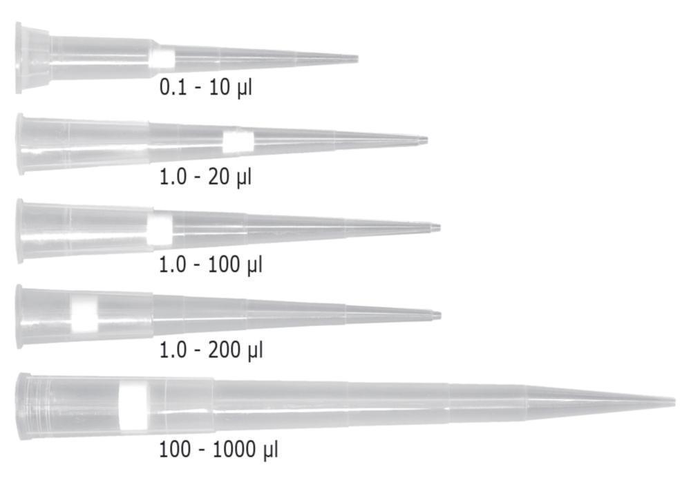 LLG Filter Tips 0.1-10 µL XL Type Low Retention 20, Sterile, Transparent, 10 Racks of 96