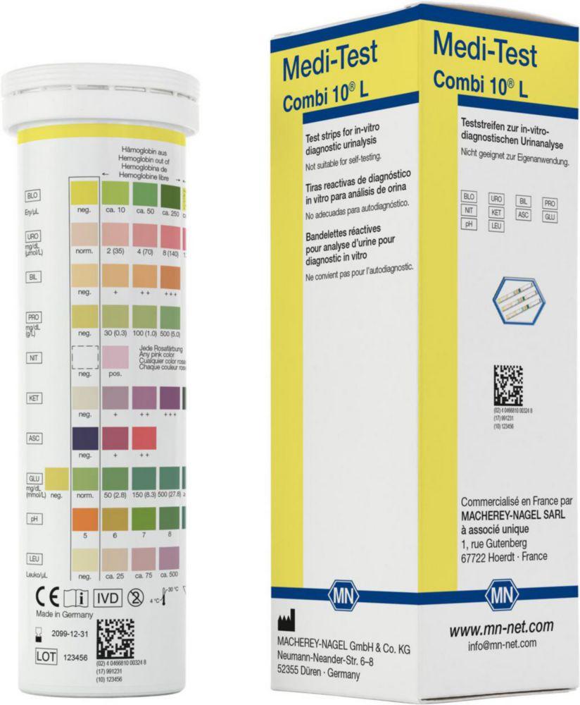 Macherey-Nagel MEDI-TEST Combi 10L Pack of 100 Strips

