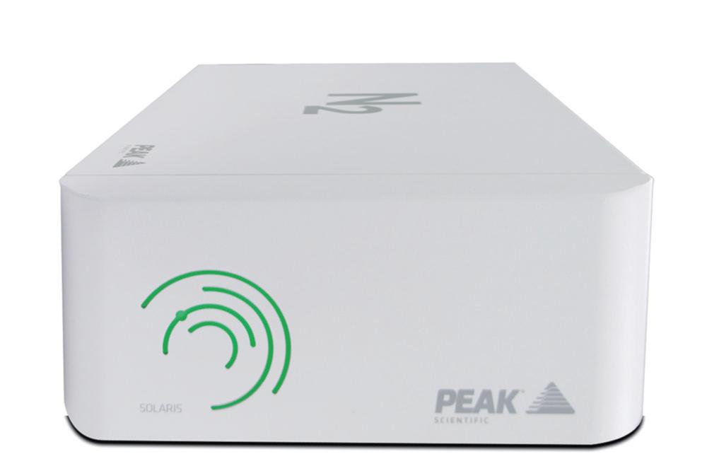 Peak Scientific Laboratory Nitrogen Generator SOLARIS XE up to 35L/min nitrogen, up to 99.5% purity up to 116 psi