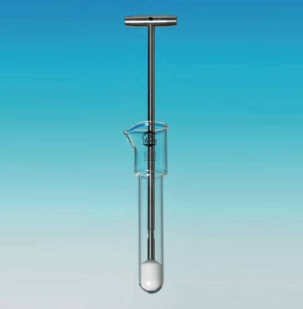 GPE Homogeniser Potter-Elvehjem 10ml Chamber Length 75mm Glass Mortar 115mm PTFE Pestle 250mm x Ø 13mm

