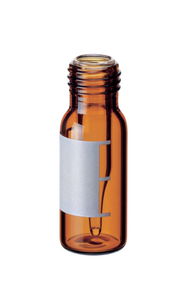 La-Pha-Pack Short Thread Vials 32 x 11.6 mm with 0.2 ml Micro-Insert, Brown, 1st Hydrol. Cl, Label + Filling Lines, Pack of 1000

