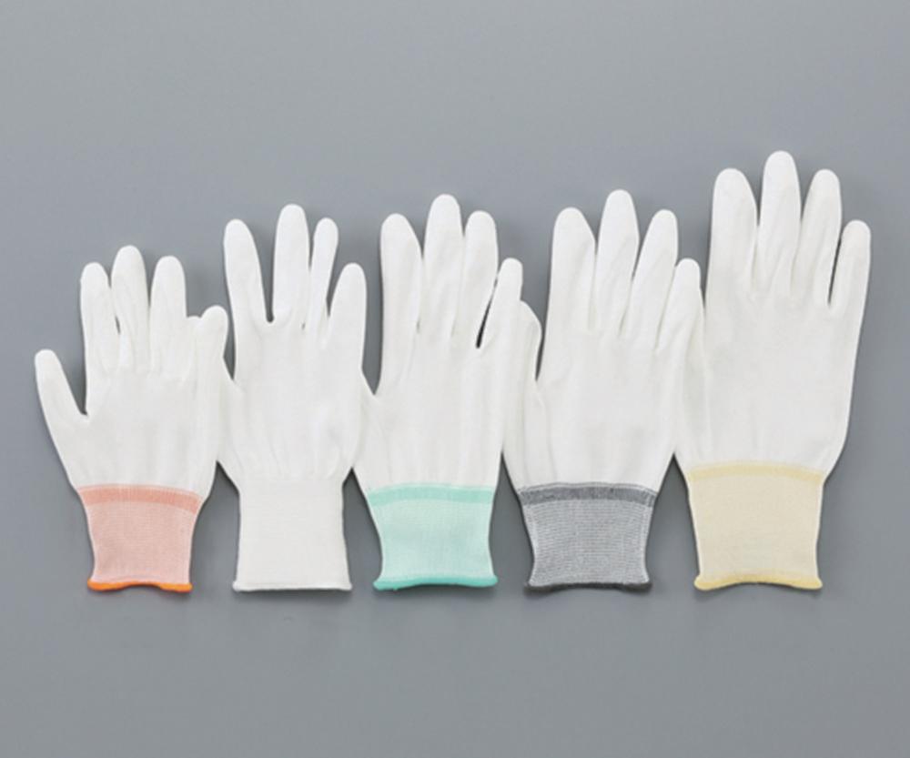 As One ASPURE Gloves, Polyester, Size XS, PU-Coated Palm, High Grip, Pack of 10 Pairs