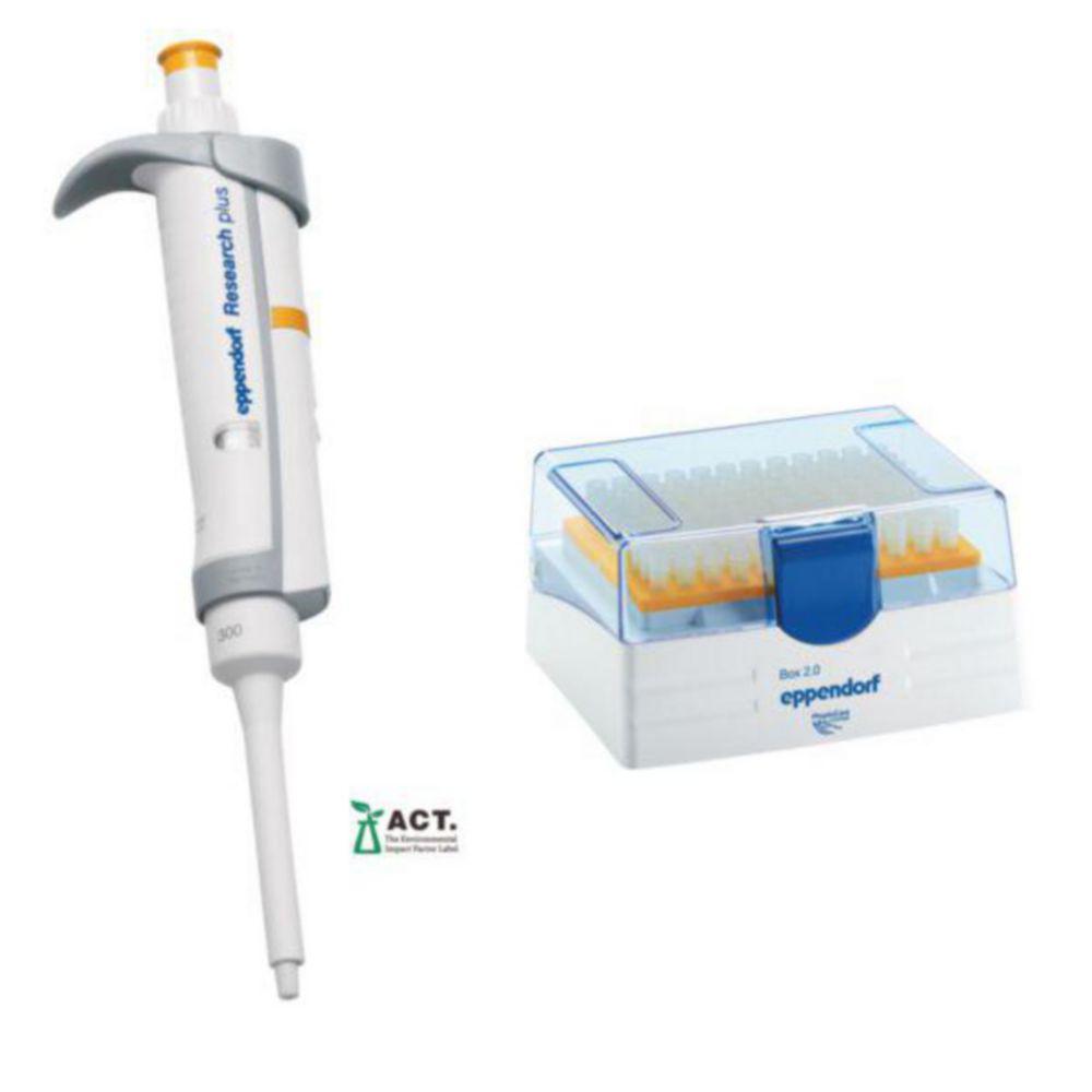 Eppendorf Research Plus G, 1-Channel Pipette 30-300 µL, Orange, Incl. epT.I.P.S.-Box