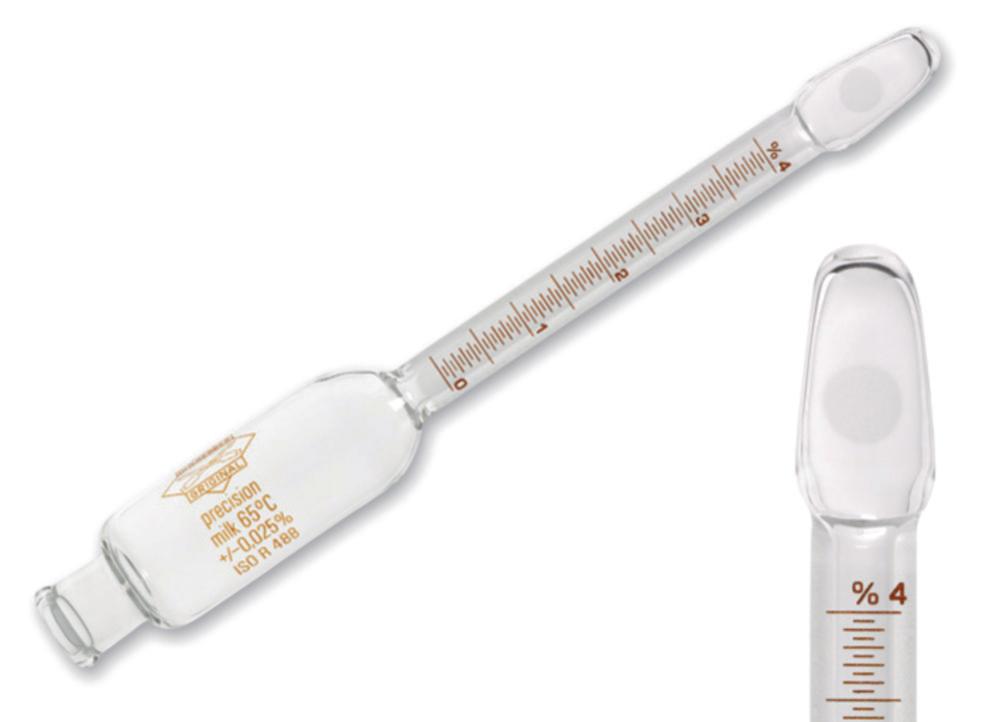 Gerber Milk Butyrometer 0-7% F Not Calibrated, w./o. Stopper

