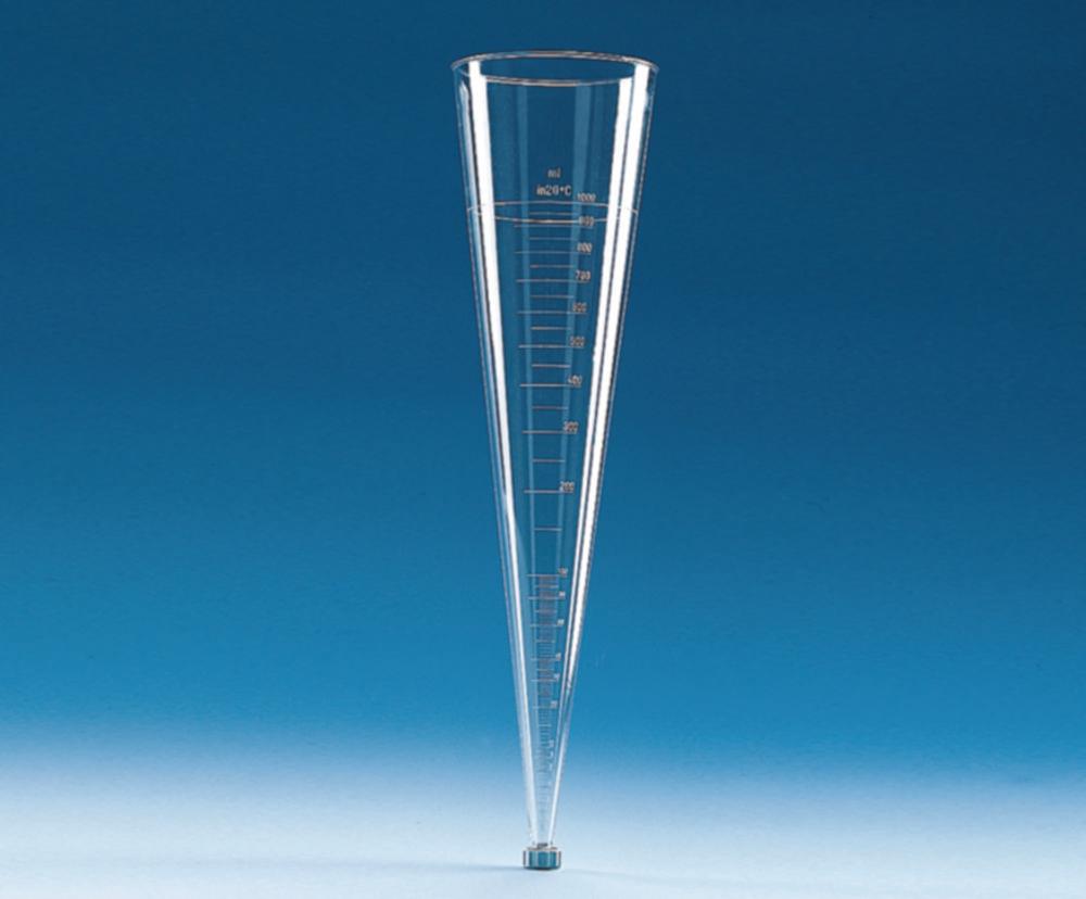 Kartell Sedimentation Cones Anglass Clear Graduated Up to 1000 mL