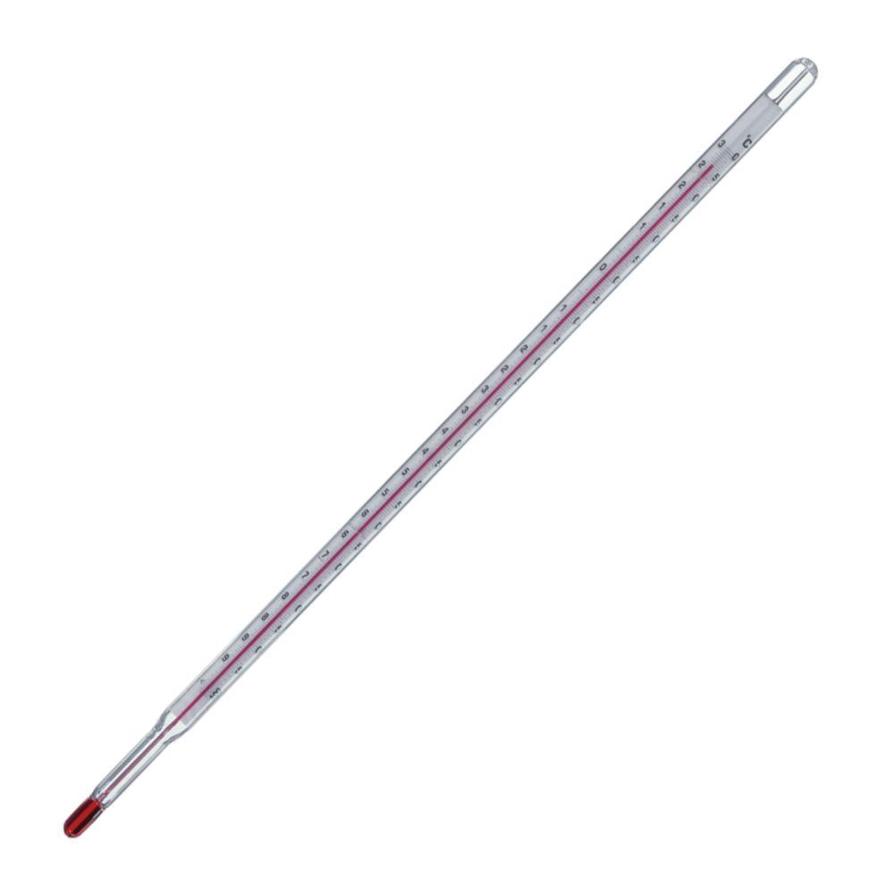 LLG Precision Laboratory Thermometer -100 to +30°C Enclosed Scale, Transparent Capillary