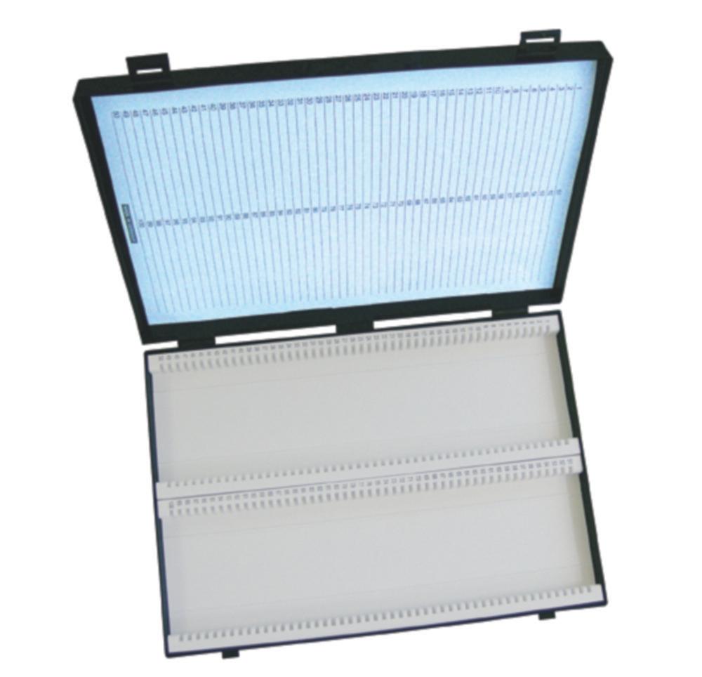Bergmann 94-K Plastic Microscope Slide Storage Box for 100 Slides