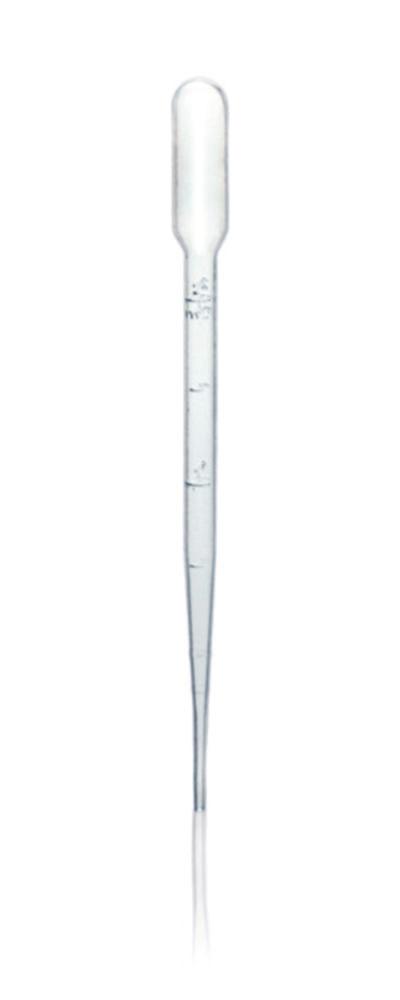 BRAND Pasteur Plast Pipettes 2 mL PlastiBRAND Grad 153 mm Non-Steril PE VE500