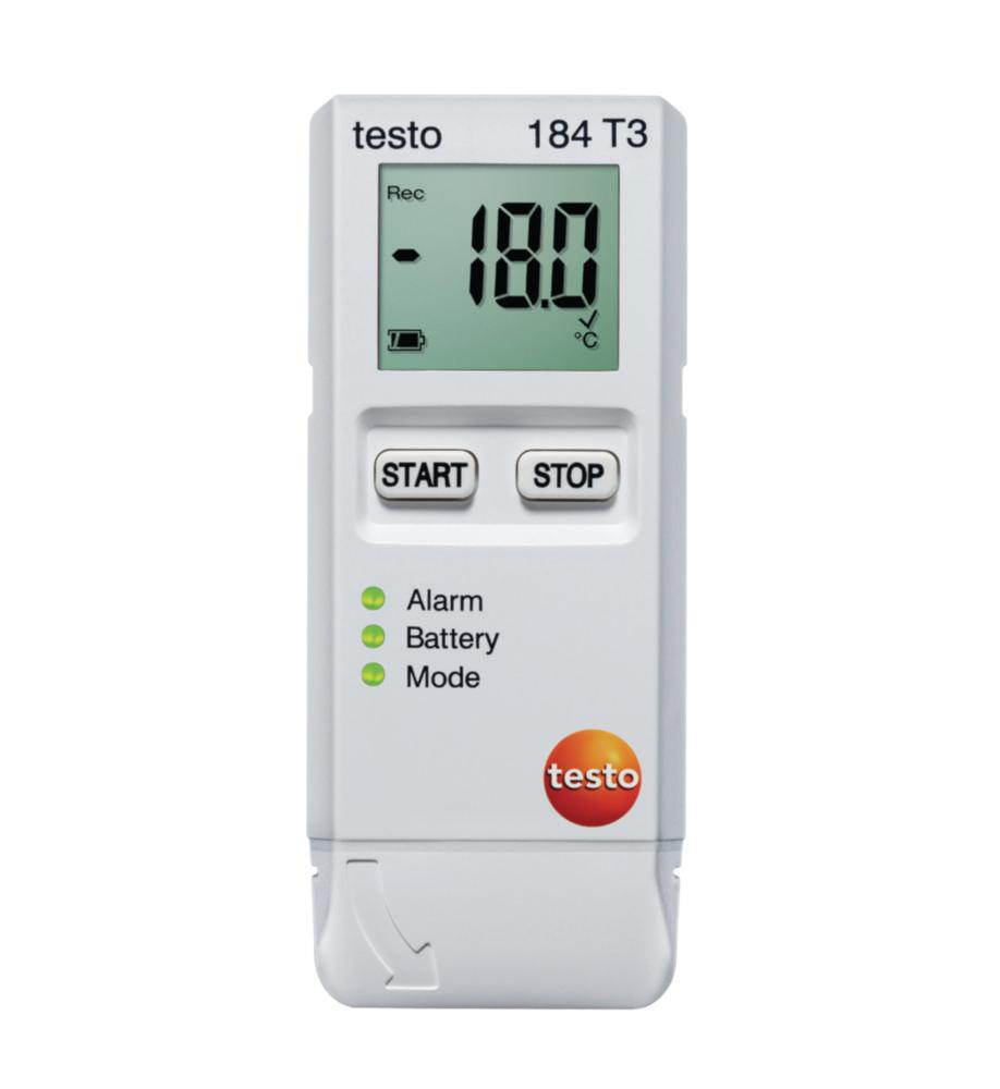 Testo Temperature USB Data Logger, testo 184 T3, Measuring Range: -35...+70°C, NTC Sensor, 40,000 Measured Data