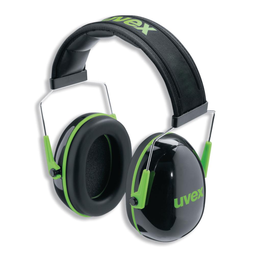 Uvex K1 Ear Defender, Black/Green, SNR 28 dB(A)

