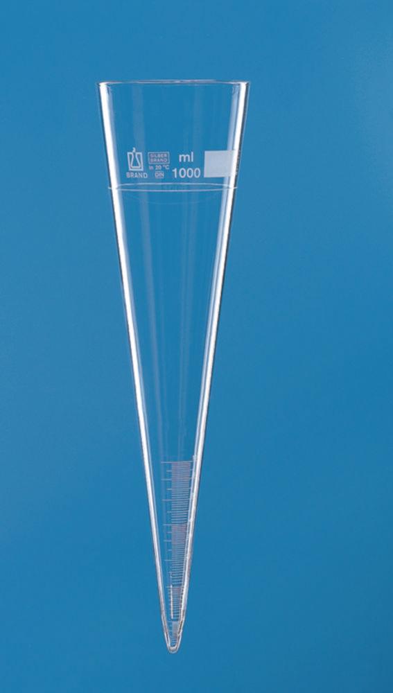 H. & K. Starke Sedimentation Cone, Duran Imhoff, Without Stopcock, Graduated up to 1000 mL