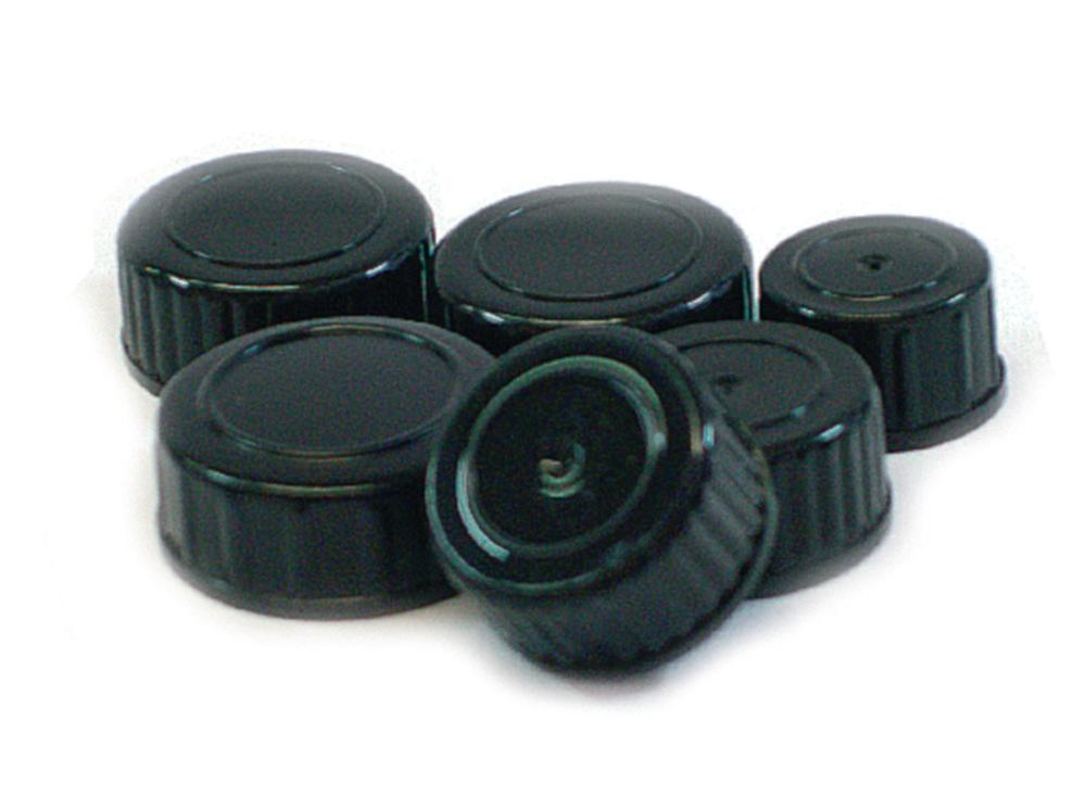 Klett-Kunststofftechnik Screw Caps PP DIN 25 for Narrow Mouth Bottles 500 mL