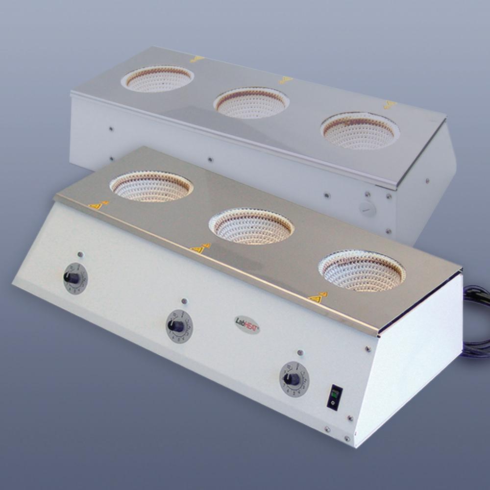 ISOHEAT Row Heater KM-RE3 for 3x500 ml Flasks, 1 Heating Zone, 3x330 W
