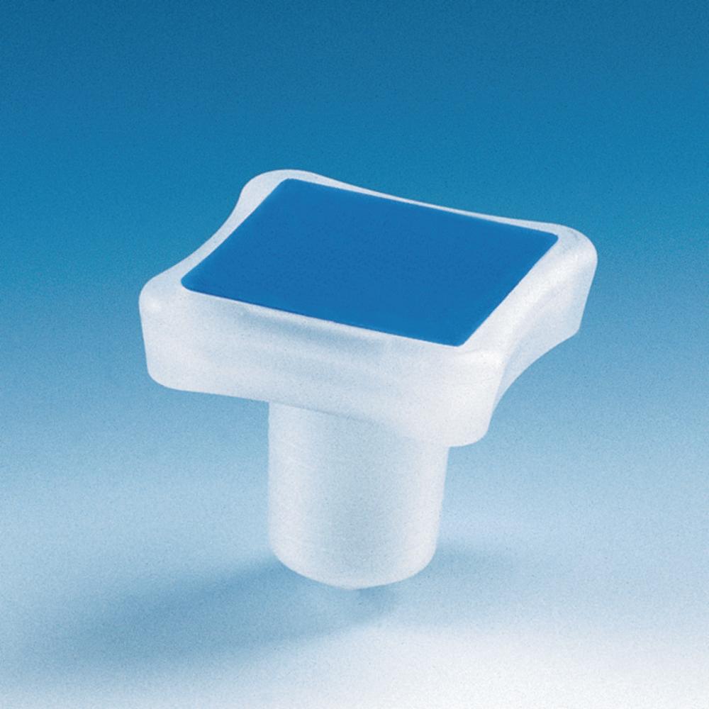 BRAND Cone-Cut Stoppers NS 10/19 Square Internal Hohl, PP with Seal Rings, Pack of 10

