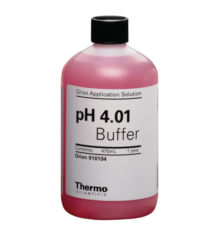 Thermo Elect.LED Buffer Solution pH 4.01, 475 mL, Color Pink