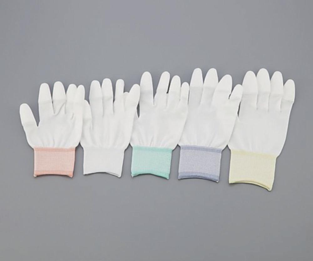 As One ASPURE Gloves, Size L, Nylon, PU-Coated Fingertips, Pack of 10 Pairs