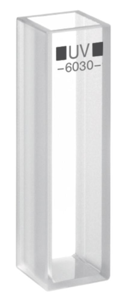 Hellma Macro Cuvette 6030 UV, 10mm Thickness, Quartz Glass Herasil, 3500 µL without Lid