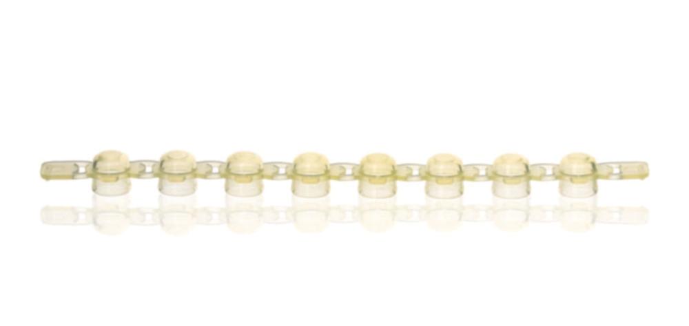 BRAND 8 PCR Cap Strips Yellow for PCR Tubes – Pack of 125

