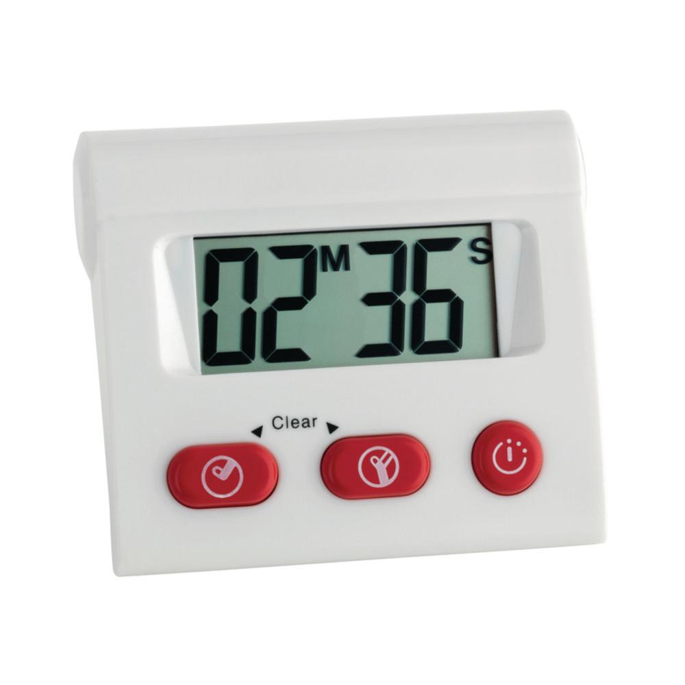 TFA Dostmann Electronic Timer And Stopwatch With Battery, Big Display White, 80 x 70 mm


