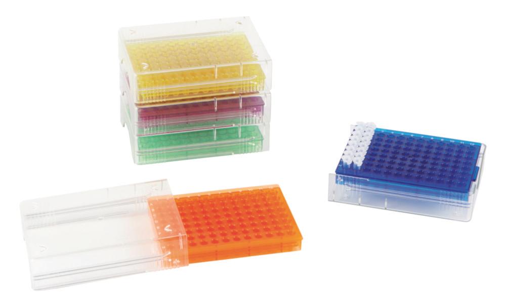 Heathrow Scientific PCR Rack Low Temp 96-Well, Assorted Colours, Pack of 5