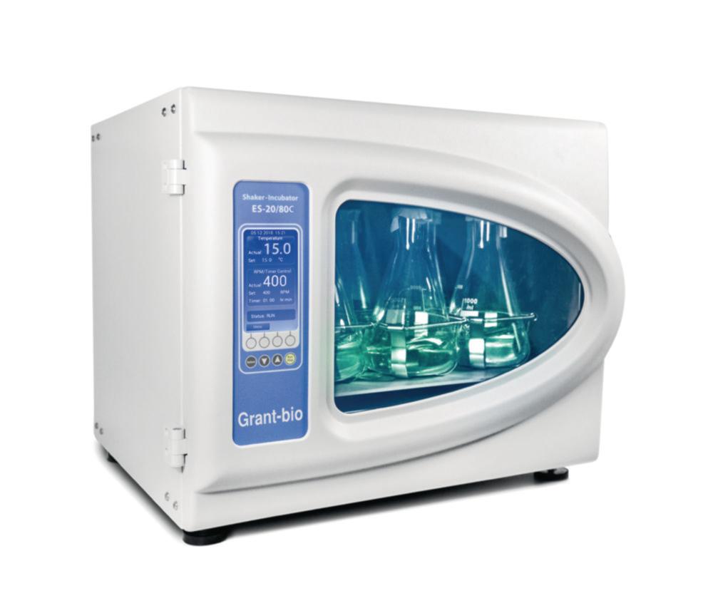 Grant Orbital Shaker-Incubator ES-20/80C EU with Cooling, Bluetooth, 50 - 400 rpm, +4 to +80°C (Order Platform Separately)