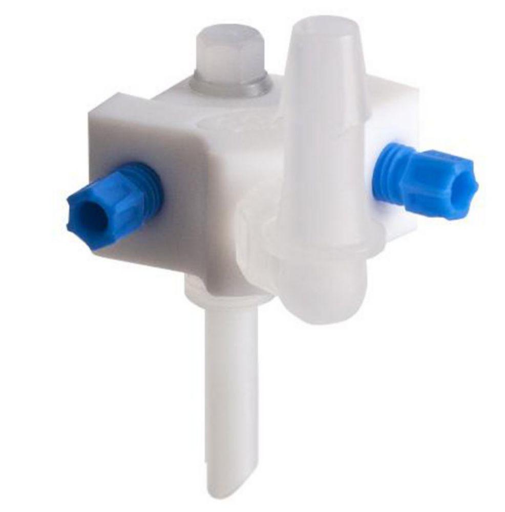 SCAT 3-Port Collector (2 x 2.30 / 3.20 mm OD, 1 x 6.40 mm ID (Leak) Sidewise, for Leak Connector)

