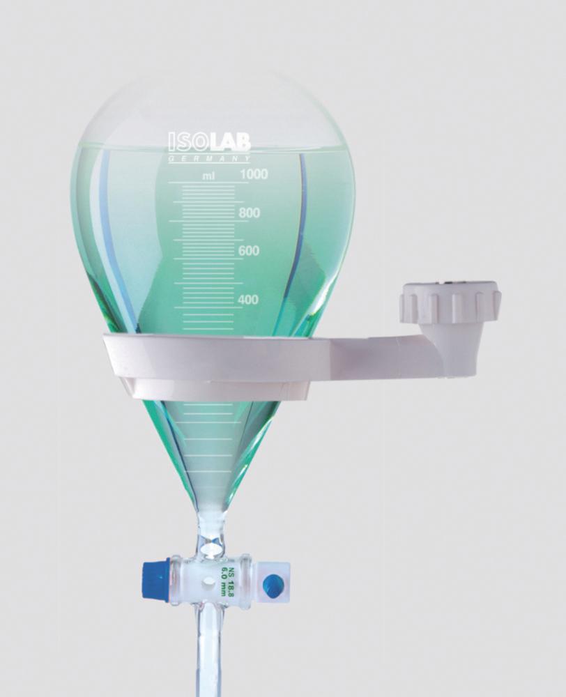 ISOLAB Separatory Funnel Holder, PP for Funnels 60 to 150 mm, with Slot