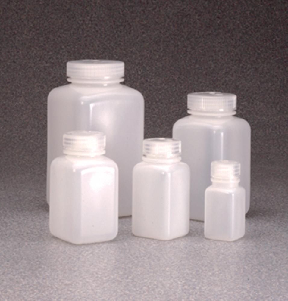 Thermo Scientific Nalgene Square Wide-Mouth HDPE Bottle, 500 mL