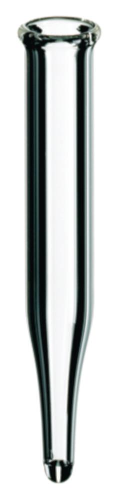 LLG Micro Inserts 0.3 mL, N 13/4 G, OD 6 mm, Outer Height 40 mm, Clear, Conical, with Metal Spring, Pack of 100 pcs