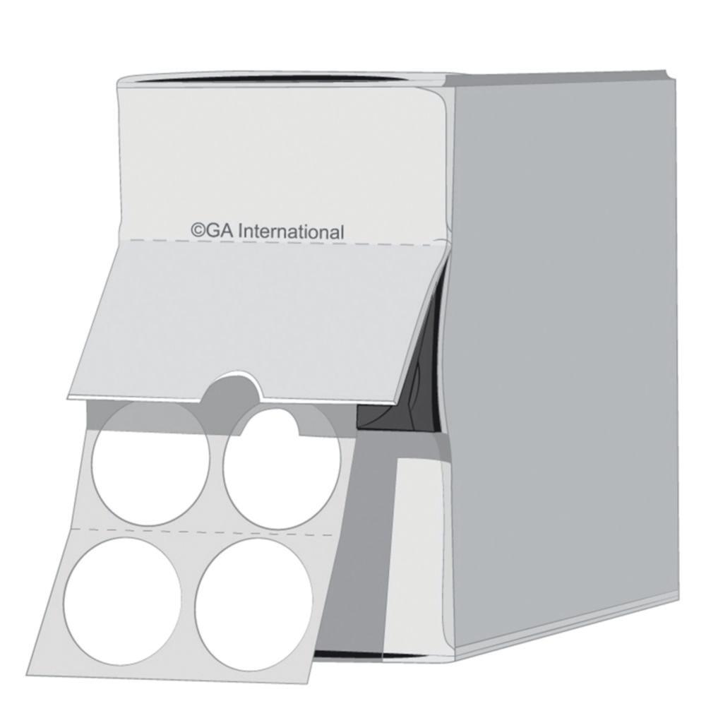 GA International Cryogenic Dots, 13mm, White, Roll with 1100 Labels