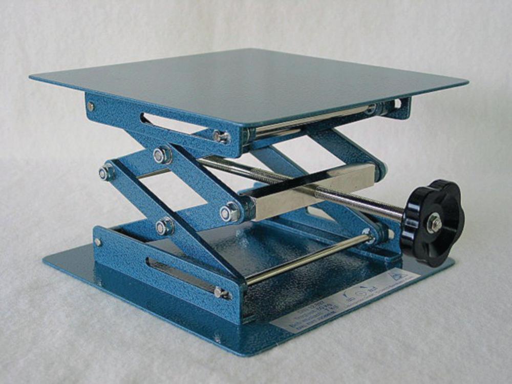 Juchheim Laboratory Lifting Platform 200 x 230 mm Height Adjustment 70-260 mm Aluminium Plate Operating Load 7 kg

