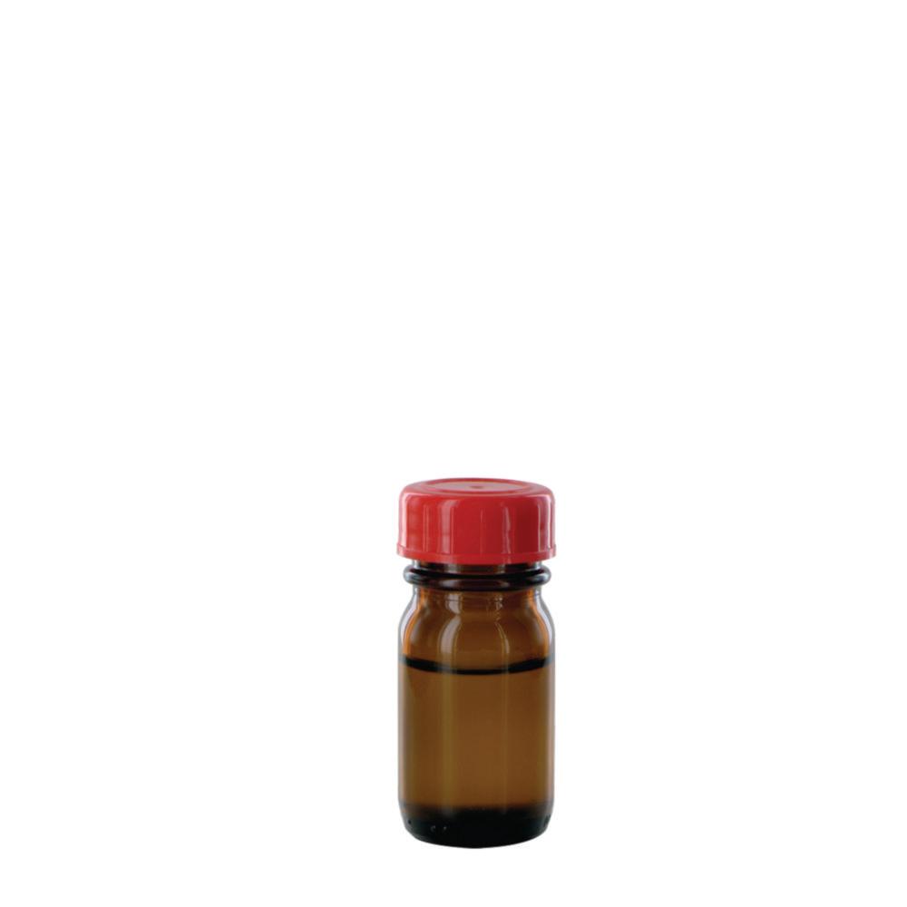 Behr Labor Wide Neck Bottle RB 30 GT, 30ml Amber Glass, with Closure and PTFE-Insert, Thread Dia. 32mm