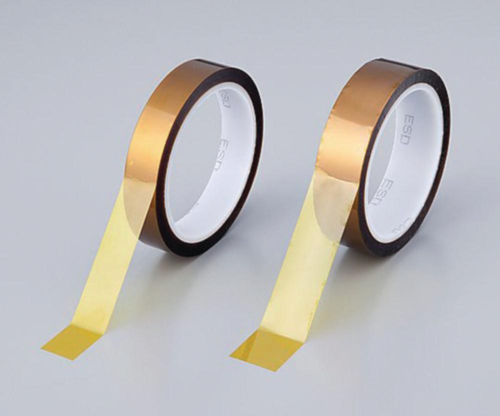 As One ASPURE Polyimide Tape CCT130AS19, 19 mm x 33 m, Pack of 14 Rolls

