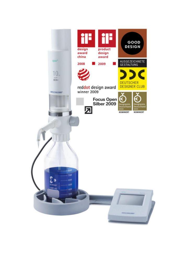 Hirschmann Dispenser Opus Vol. 10 ml, Main Supply with European Plug 230 V