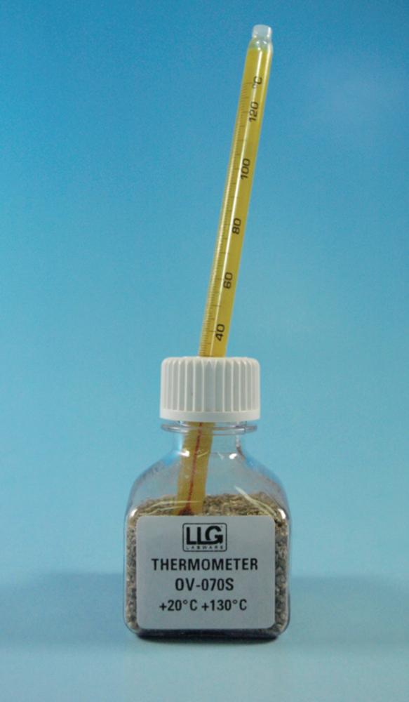 LLG Thermometer Red Spirit Filled +20°C +130:1°C for Ovens