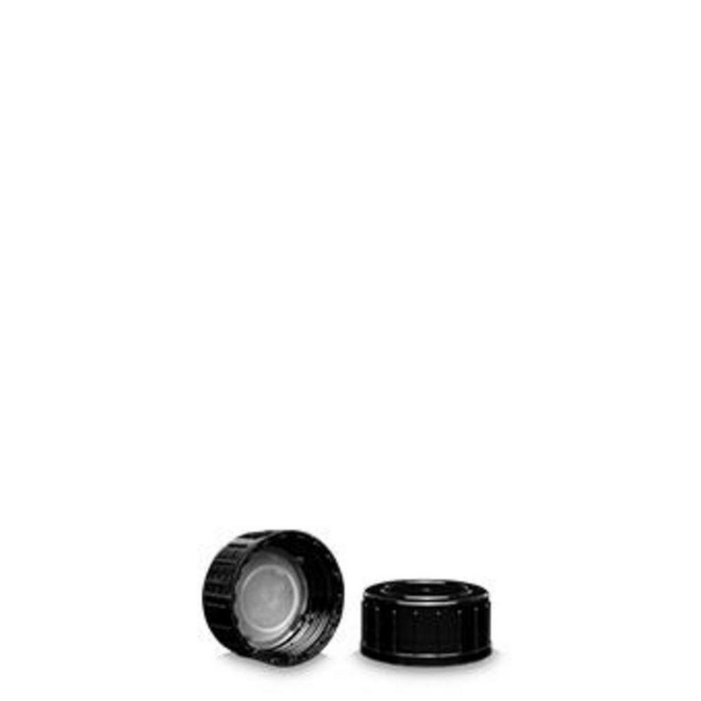 RIXIUS Screw Caps PP Black with LDPE Foam Insert GL28 Pack of 720
