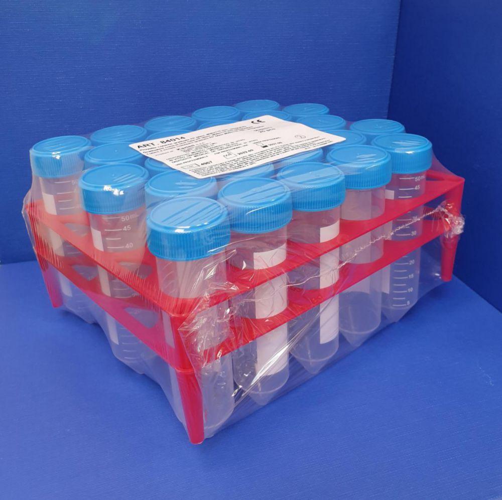 Kartell Centrifuge Tubes, 50 ml, PP, Conical, Graduated on Tray, Pack of 25