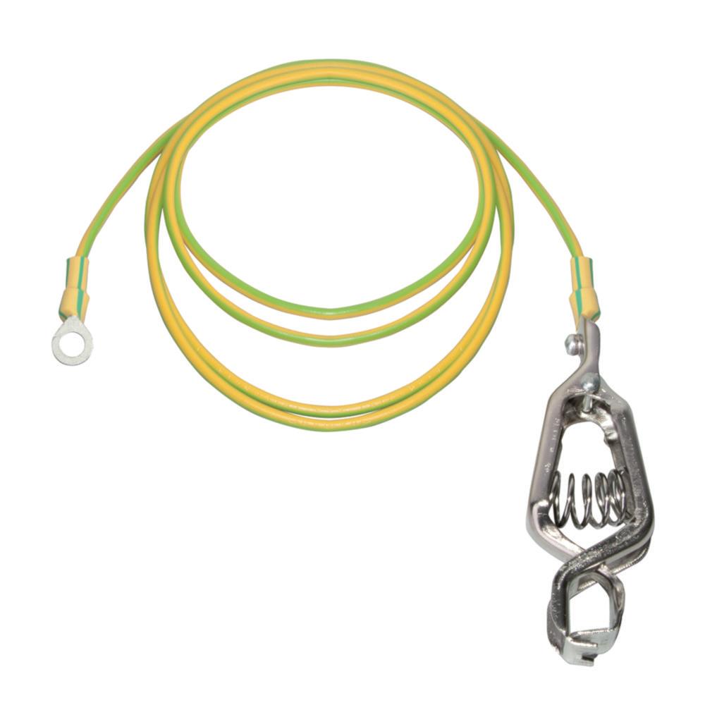 SCAT Earthing Cable, 1.5m Length with Binding Rail and Ring, Includes Fastening Material

