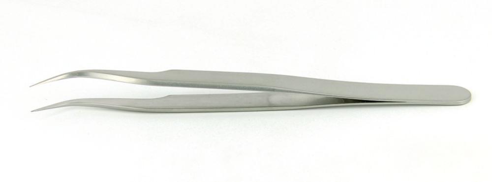Ideal-tek Tweezers 120 mm, Stainless Steel Type 7.SA, Tips: Curved, Fine