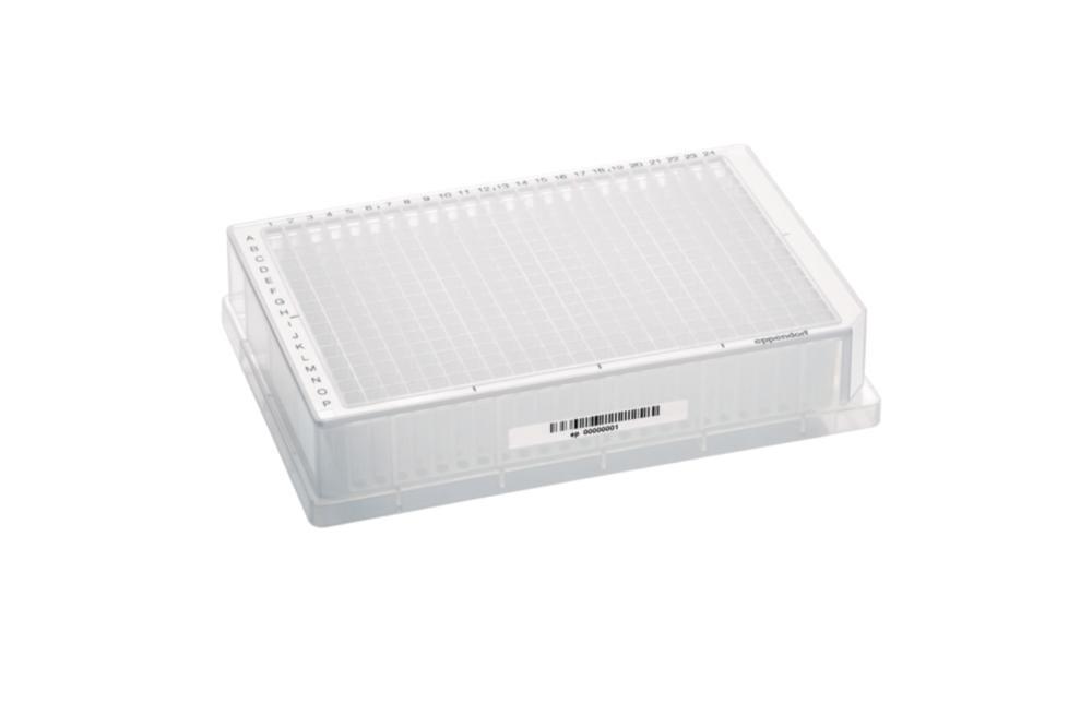 Eppendorf Deepwell Plate 384/200 µl with Barcodes, Standard, Def. Color Wells, Colorless, Pack of 120 Plates

