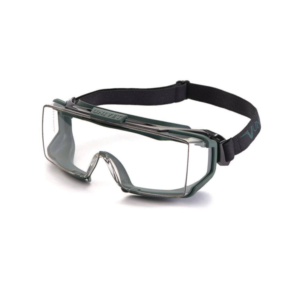 UNIVET OTG Safety Goggles TPR Gasket Headband 16321 U DT 3 4 Clear Lens U UL12 DT K N with Vanguard Coating

