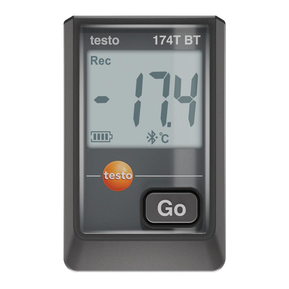Testo Mini Temperature Data Logger 174 T BT with Bluetooth and Mobile App (Black)