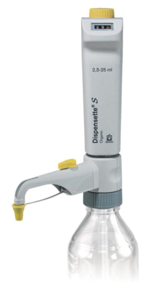 BRAND Dispensette S Organic Digital 2.5 - 25 mL with Recirculation Valve