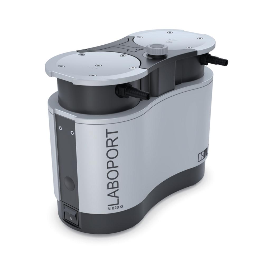 KNF NEUBERGER LABOPORT Diaphragm Vacuum Pump N 820 G, Chemically Resistant, 12 MH, 6 mbar abs, IP 30